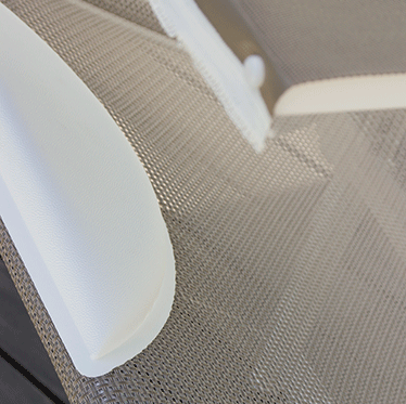 Thermic-welded padded cushion